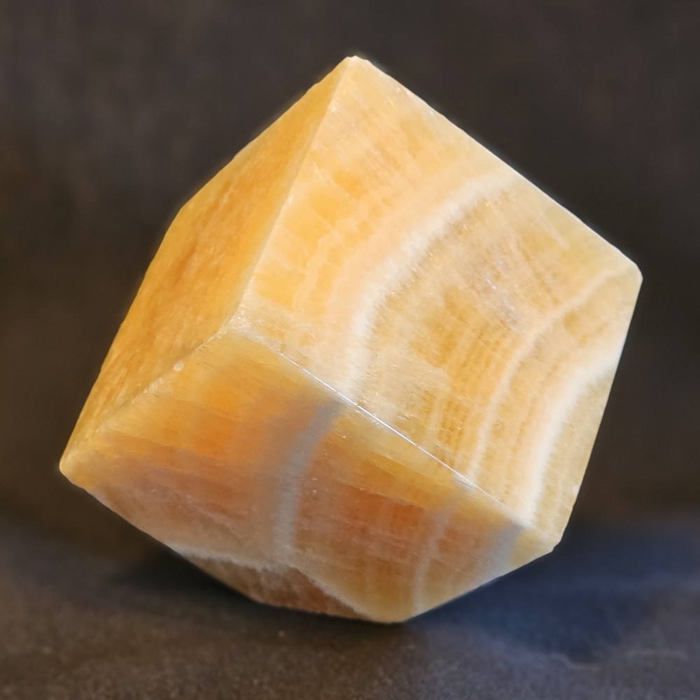 Orange Calcite Accent Decor Piece